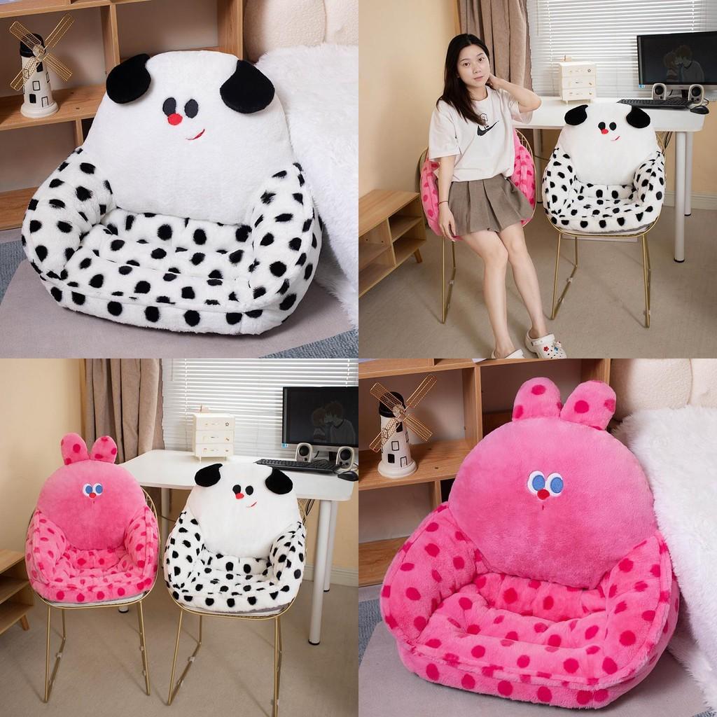 Comfortable Cartoon Animal Plush Cushion Ideal For Students Office Use And Supportive Backrest