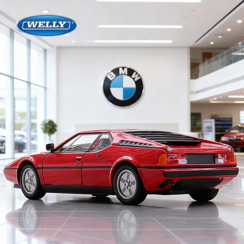 WELLY 1:24 BMW M1 Alloy Car Diecasts & Toy Vehicles Car Model Miniature Scale Model Car Toy For Children