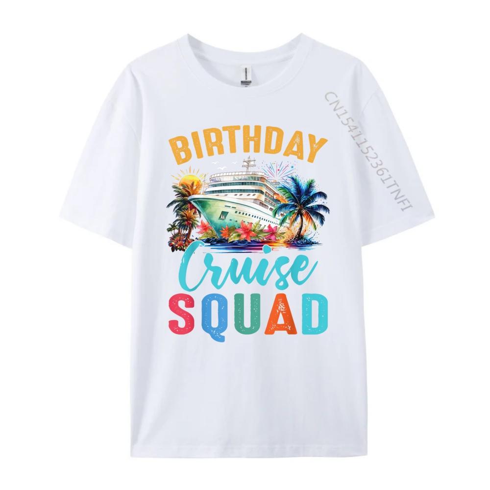 Birthday Cruise Squad 2024 Cruise Birthday Party Celebration Funny T Shirts Sale Birthday