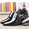 Scarpe da Uomo Abbigliamento Retro Appuntite Moda Lucide Traspiranti Casual Pelle Lucida Scarpe da Lavoro Matrimonio Singole
