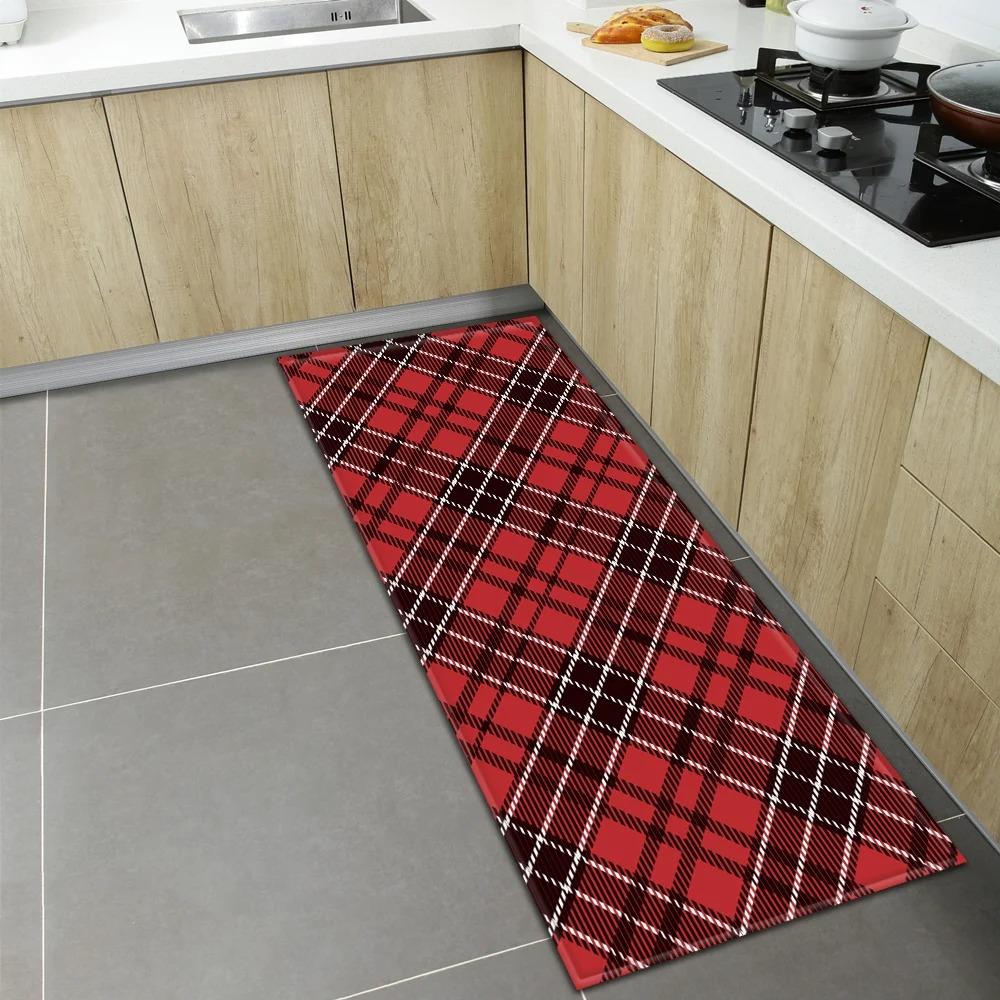 Geometric Print Home Kitchen Floor Mats Door Front Decoration Floor Mats