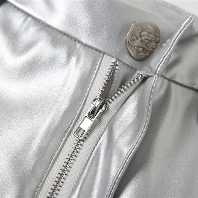 Sommer Neue Damen Einfarbig Locker Street Fashion Hohe Taille Lässig Gerade Weitbein Hose