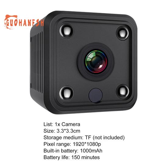 X6 Security Camera - HD-compatible, Motion Detection, Infrared Night Vision, Desktop, 1080P, Wireless Web Camera