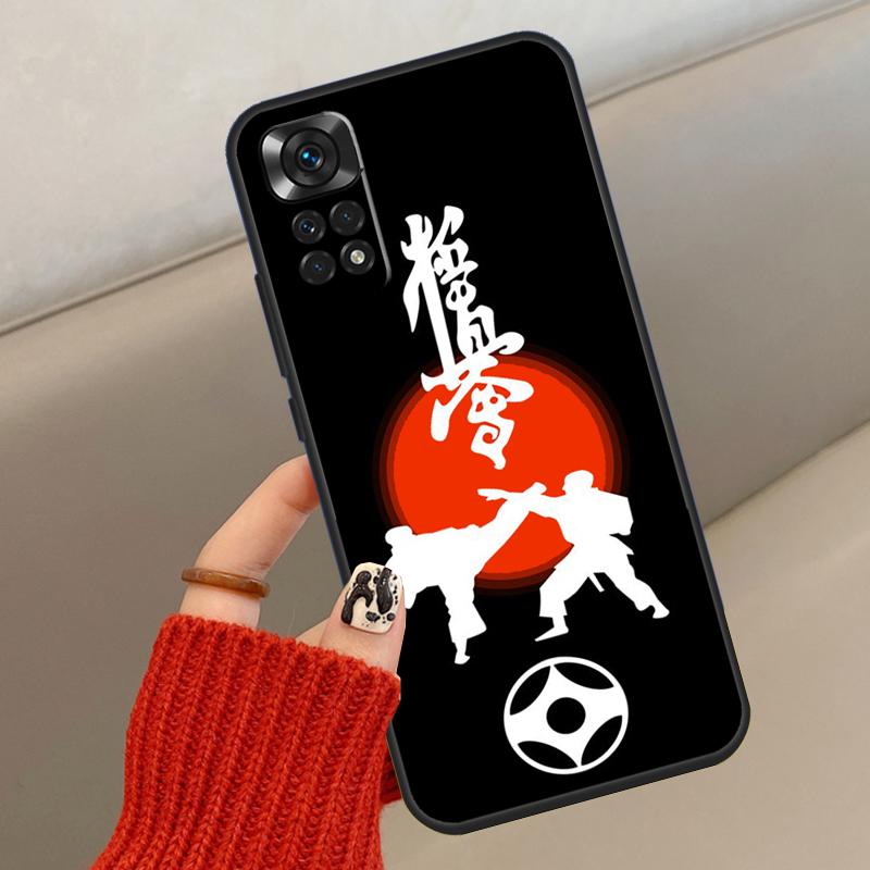 Oyama Kyokushin Karate Case For Xiaomi Redmi Note 11 12 8 9 10 Pro 8T 9S 10S 11S Redmi 9A 9C 10 10A 10C Cover