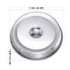 2Pcs Stainless Steel Food Covers Household Steak Covers Round Dome Cover Even Heat Cooking Food Cover Steak Hood