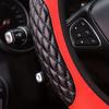 1PC New Car Steering Wheel Cover, Two Tone Six Tone Leather Without Inner Ring, Popular All Season Universal Handlebar Cover