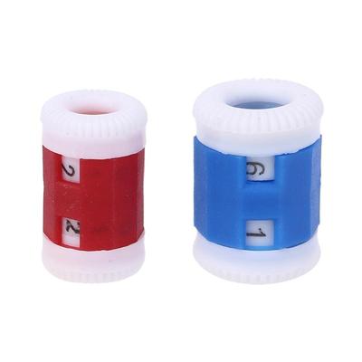 Knitting Needles Pride Row Counter 5 Large Size and 5 Small Size Blue and Red for Mother Grandfather Handmade Crafts