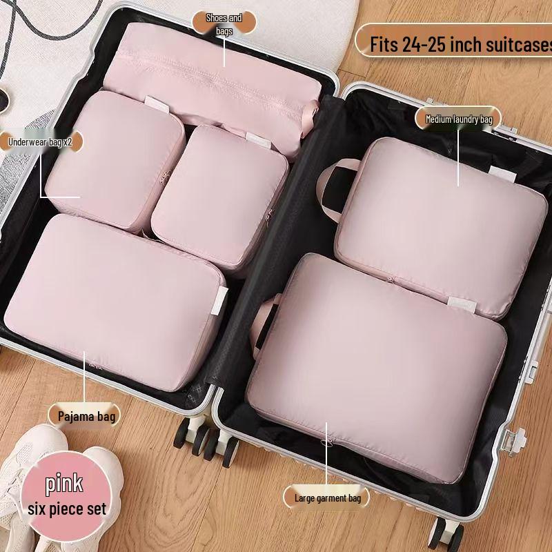 Portable Six-Piece Travel Storage Set: Large Capacity Suitcase Organizer