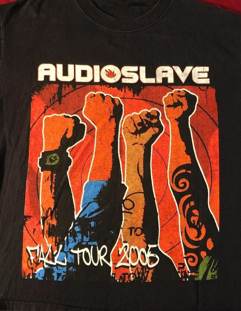Vintage Audioslave Band Tour 2005 Cotton Black Unisex Shirt Unisex T-Shirt XXXL