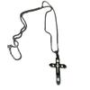 Titanium Steel Jewelry Style European and American Hip Hop Overlapping Cross Necklace