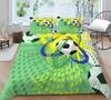 Copripiumino da calcio, Federa, Biancheria da letto, Copripiumino per camera da letto, Set per letto matrimoniale full size, 2/3 pezzi in morbido tessuto in microfibra per la casa