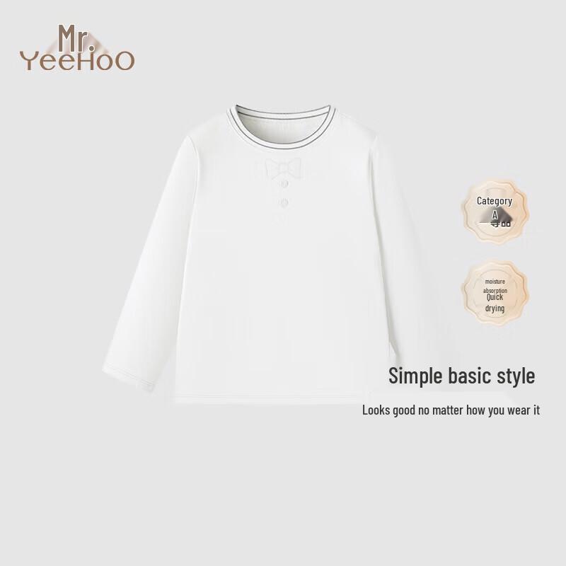 YEEHOO Unisex Quick-Dry Cotton Long-Sleeve T-Shirt 80