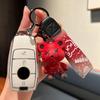 Fashion Car Remote Key Case Full Cover Holder For Mercedes Benz A C E S G Class GLC CLE CLA GLB GLS W177 W205 W213 W222 X167 AMG NF6