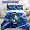 Uruguay Football Printed Bedding 3 Piece Set Cozy Breathable Bed Cover Set As Housewarming Holiday Gift