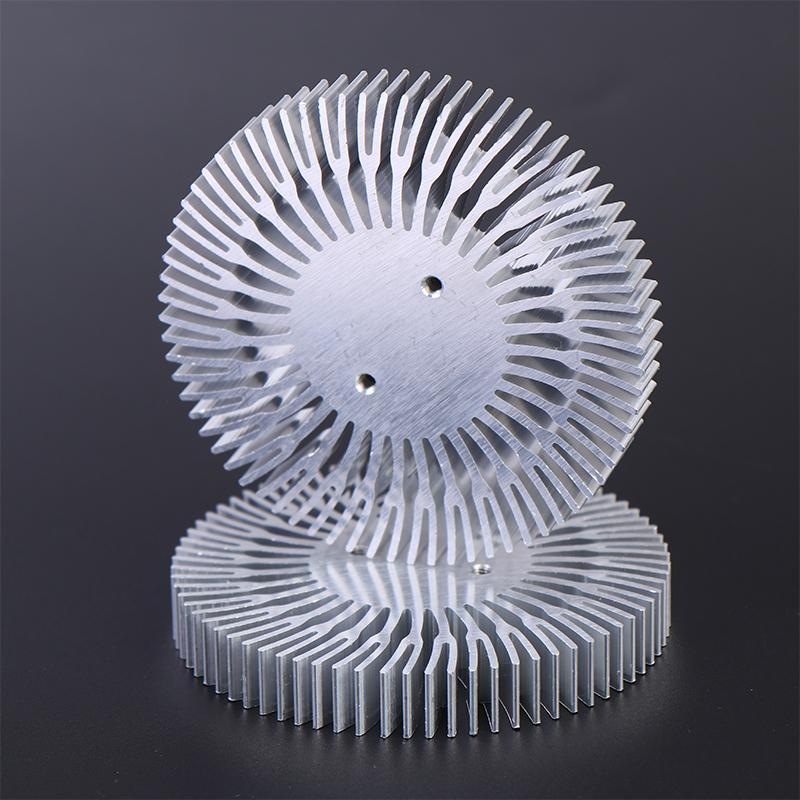 1/2 Stück D72mm*H10mm LED-Kühlkörper 4W 5W 6W 7W Hochleistungs-Aluminiumlegierung LED COB-Kühlkörper Ersatzteile