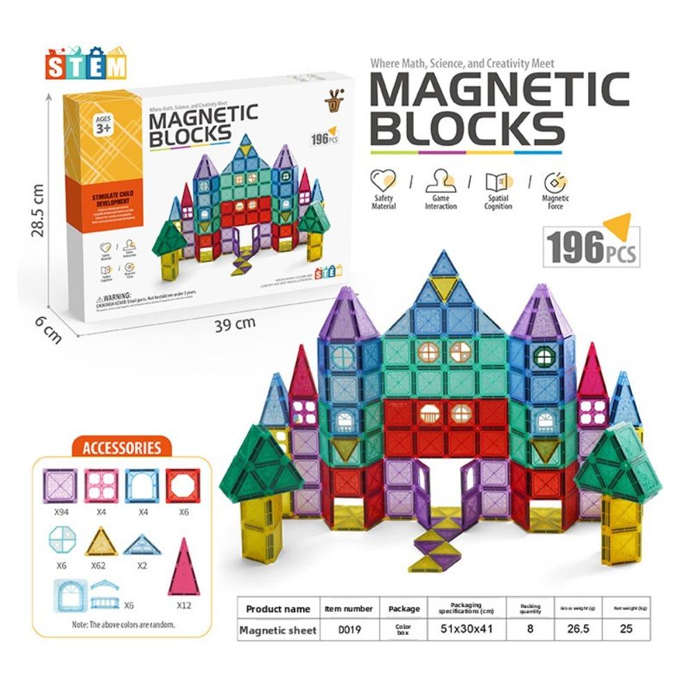 Track Magnetic Sheet Magnetic Sheet Building Block Educational Toy Rail Car Magnetic Sheet Magnet Construction Toy