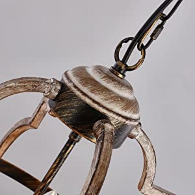 Metalinis sietynas Apšvietimas Nelaimingų medinių lubų šviestuvas Virtuvės įėjimo fojė