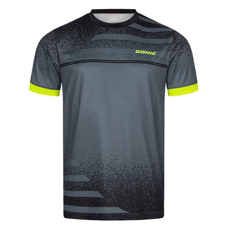 Nuova Maglietta da Tennistavolo da Uomo con Stampa 3D Maglietta Estiva Traspirante da Uomo per Badminton Top a Maniche Corte Quick-Dry