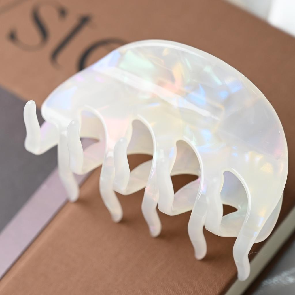 Clipsuri Mari de Păr Lungi de 8cm Culoare Carapace de Broască Țestoasă Accesorii de Păr de Modă Articole de Purtat pe Cap Agrafă de Păr Acetat pentru Adult