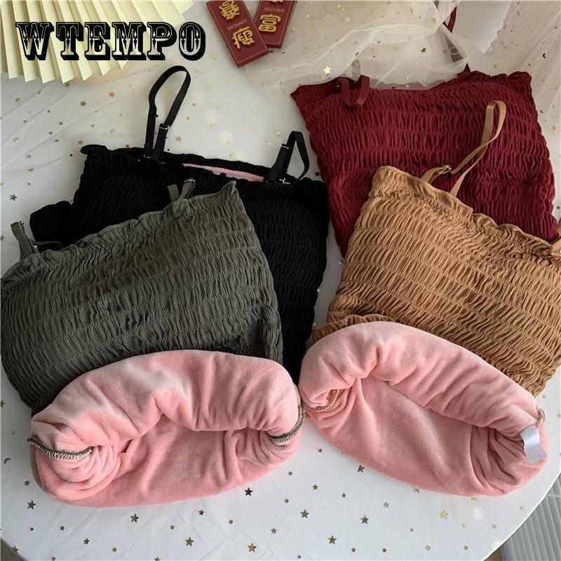 

Сексуальные зимние термобелье, женский бархатный жилет на тонких бретелях, тонкие топы, однотонная теплая внутренняя одежда, термобелье без рукавов