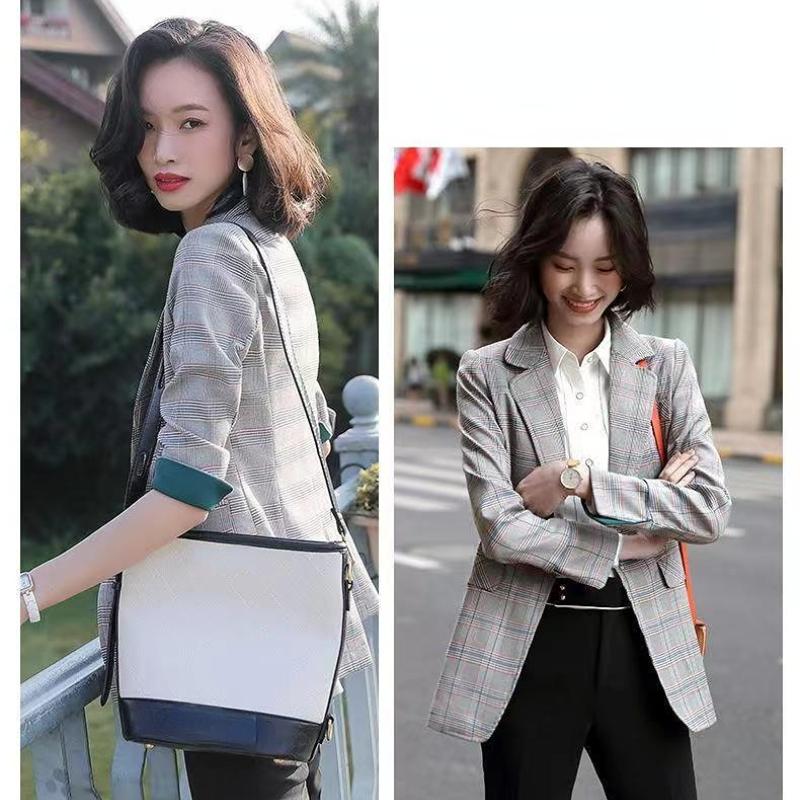 Vysoce kvalitní módní štíhlé dámské sako s dlouhým rukávem Ležérní temperamentní sako