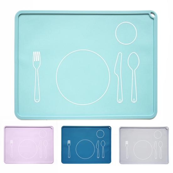 Tischmatte Essen Antihaftend Verbrühschutz Grad Verdicken Kindergarten Kinder Abendessen Silikonmatte