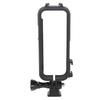 Protective Frame for Insta360 One X3 Panoramic Action Camera Plastic Housing Case with Cold Shoe Interface
