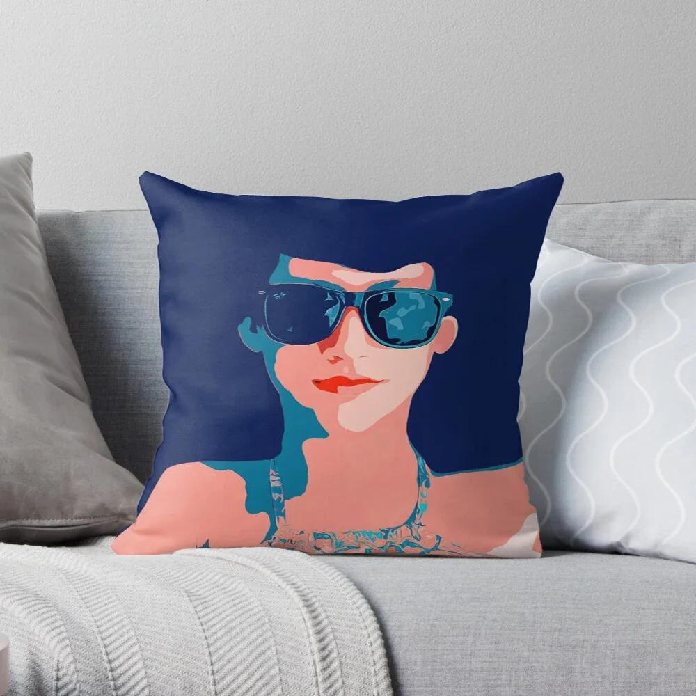 Modern living room sofa Home bed pillow case blue Beach style pillow case  decorative home pillow case cushion cover