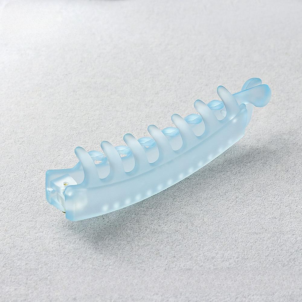 Banana clip hair accessories transparent matte twist clip banana clip handmade DIY bottom clip with teeth ponytail clip