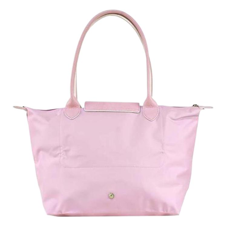 New LONGCHAMP Le Pliage Polyamide Canvas Fabric Canvas Bag Dumpling Bag One Shoulder Handbag Medium Size Women's Pink 2605619P36