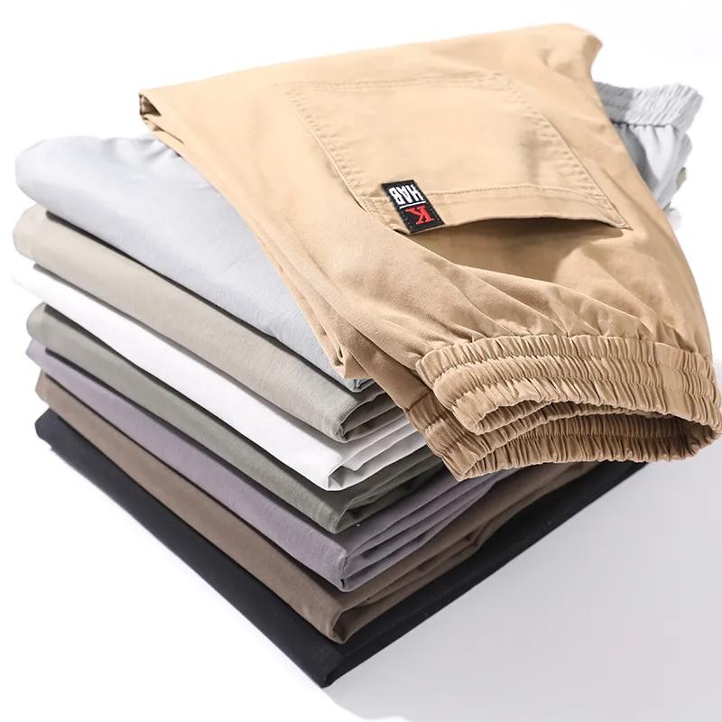 Men's Workwear Harem Style Cuffed Casual Pants New Summer Style Loose Fit Versatile Athletic Pants for Men
