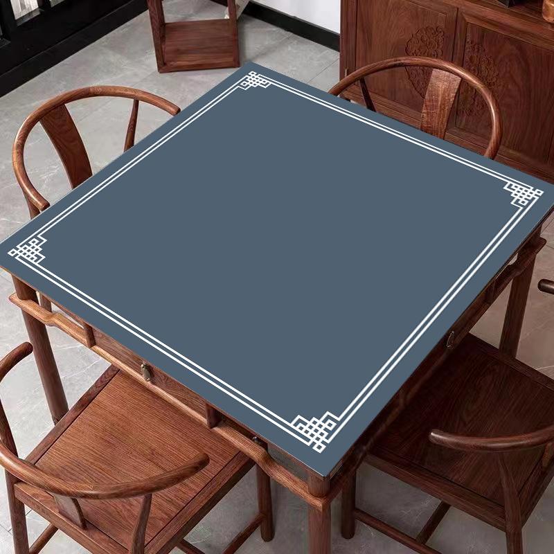 Square Anti-Slip Poker Table Mat Noise Reduction Wear-Resistant Washable Chinese Mahjong Mat Restaurant Home Decor Tablecloth