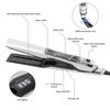 Steam Hair Straightener Professional Electric Ceramic Wide Hair Curling Flat Iron Hair Plates Lcd Display Hot Comb Straightening