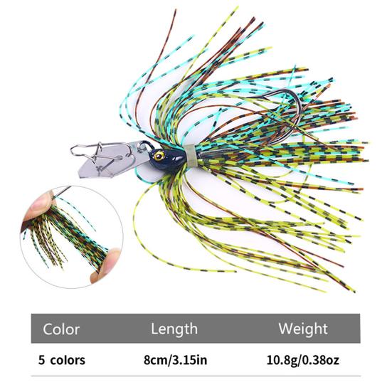 8 cm/10,8 g Robustní vysoká simulace Snadné použití Wobbler Spinner Kovové flitry Spinner Návnada Rybářské potřeby