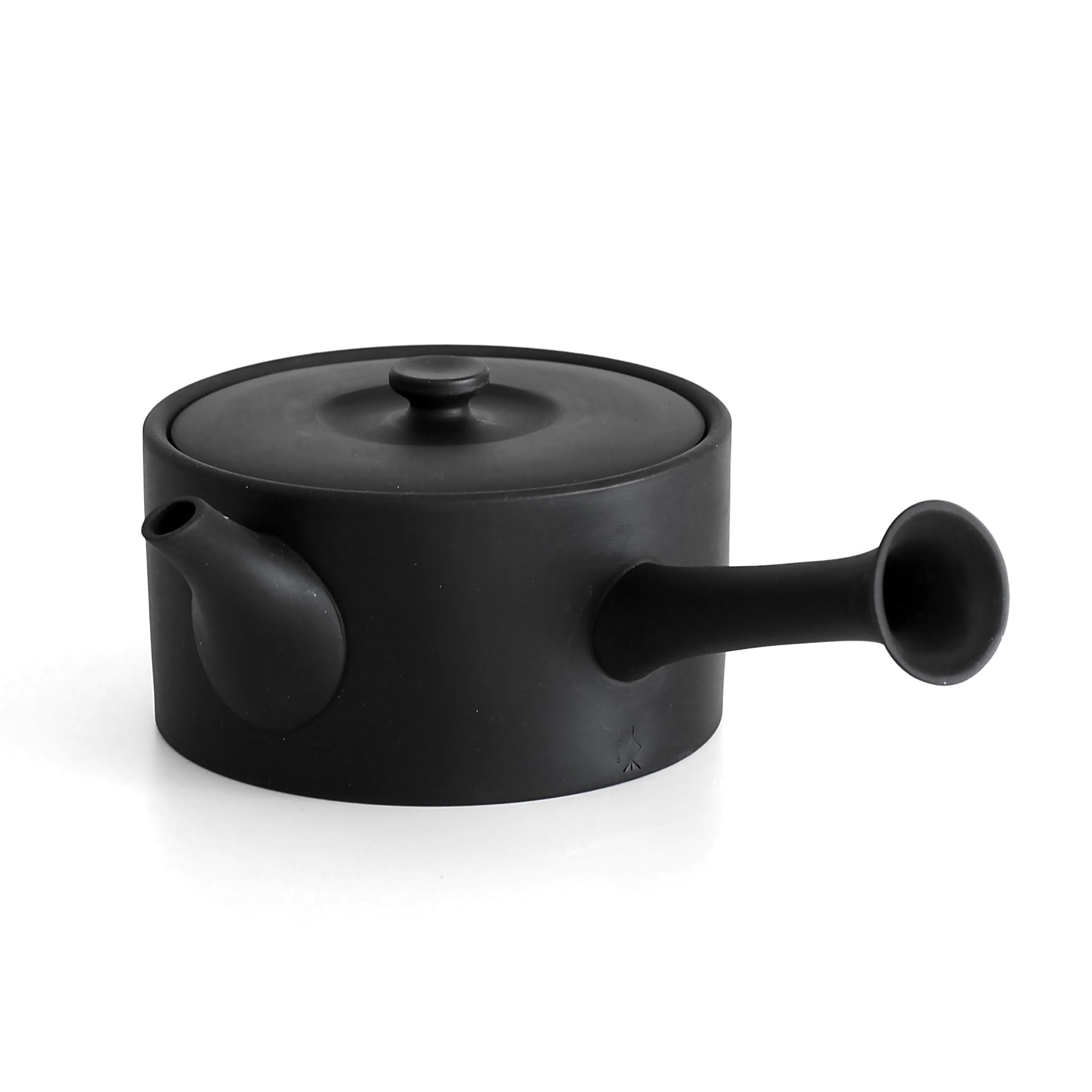 

Nankai Tsusho Rokusan Tokoname Flat Teapot, Black, Size: Approx. W15.5 x D20.5 x H7.5 cm, 0747-008