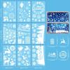 White Castle Christmas Window Sticker Self Adhesive Static Cling Decals  Xmas Season