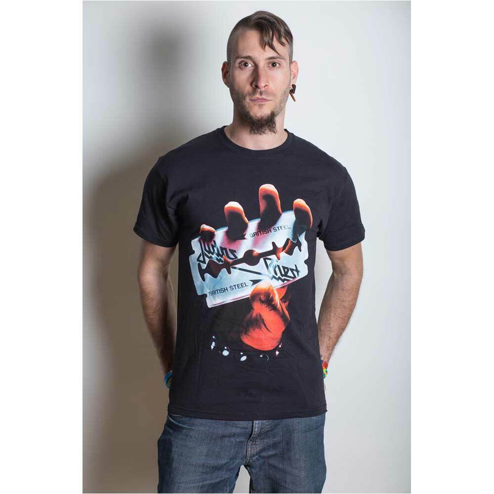 26 Official Judas Priest T Shirt British Steel Black Classic Rock Metal Band Tee Unisex T-Shirt M