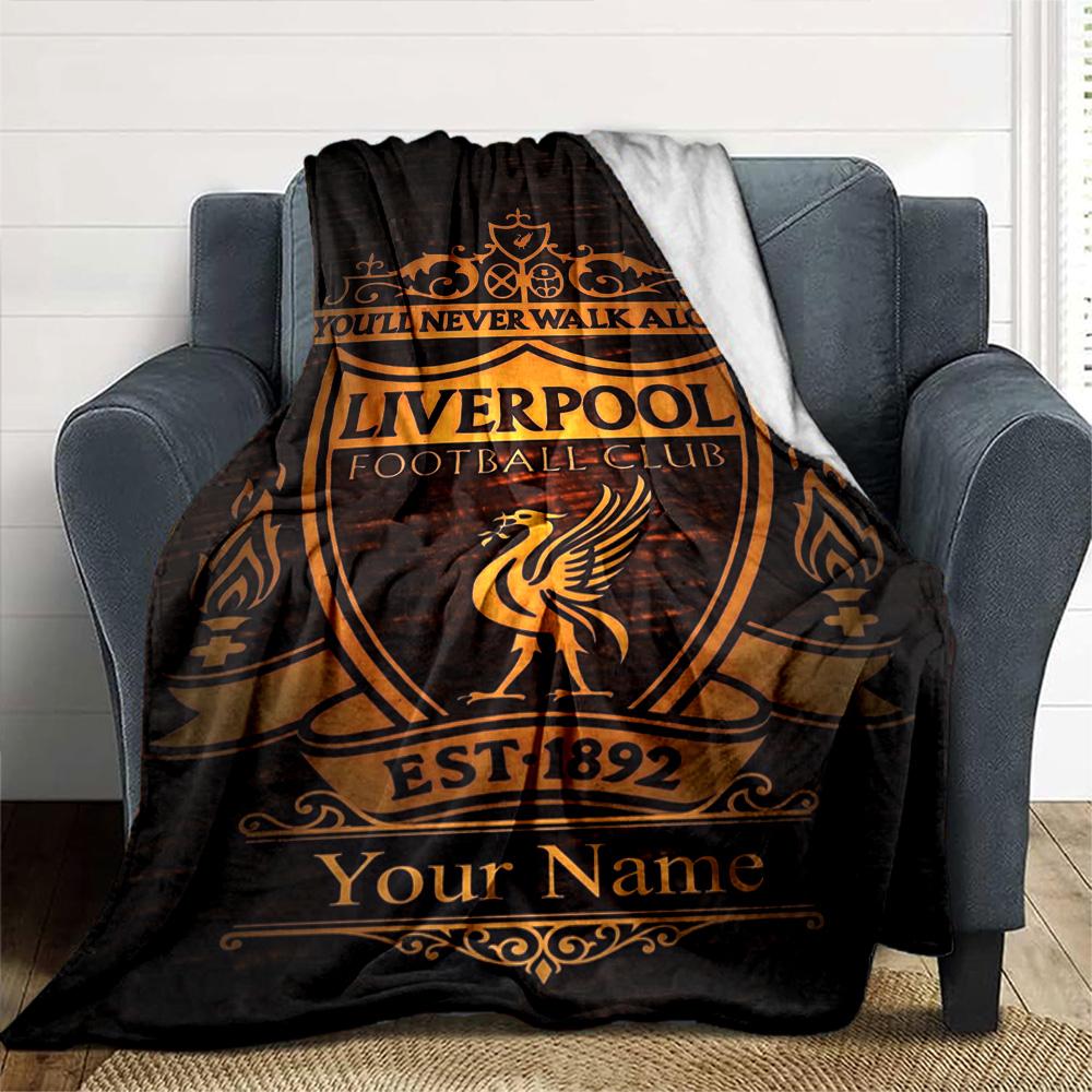 Liverpool Gepersonaliseerde Textiel Deken Multifunctionele Gepersonaliseerde Deken Zacht Warm Gezellig Plaid Voor Bank Kantoor Zee Strand Bed Vier Seizoenen Multifunctioneel