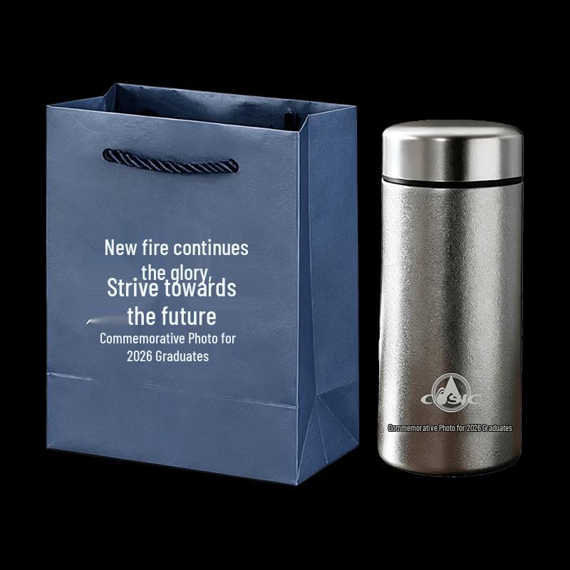 Diplomat Tote Bag and Pure Titanium Pocket Cup Set