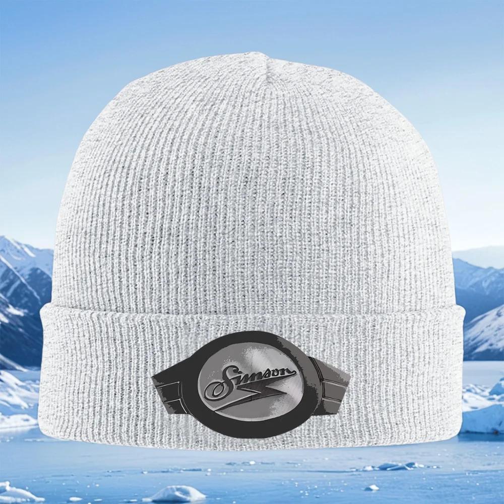 Nová Simson logoelektrická šipka Design Unisex Dámská Unisex Pletená Čepice Čepice Beanie Pulover Čepice Zimní Tepelná Teplá Vánoční Venkovní Cyc