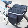 Bike Rear Rack Bag Reflective Trim Zipper Closure Biking Gear for Travel
