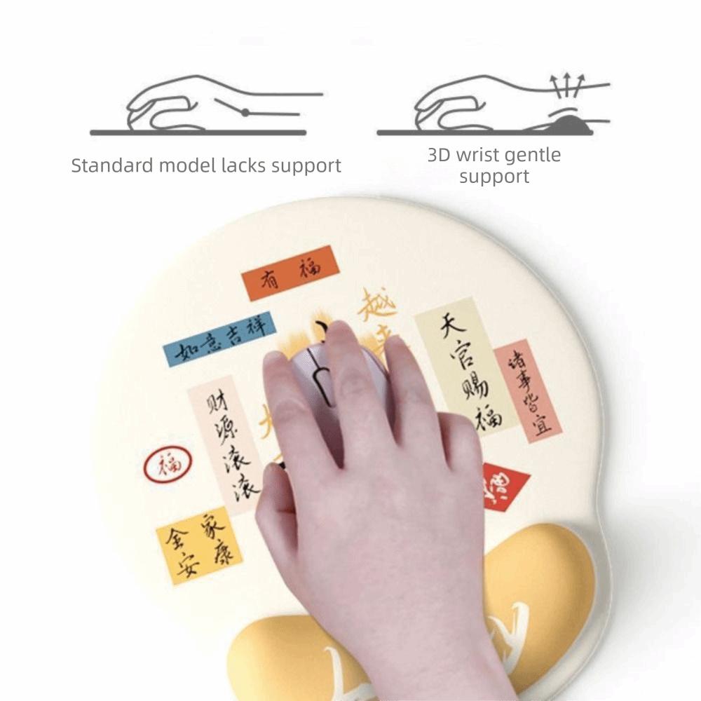 Milk Silk Wrist Rest Mouse Pad Memory Foam Desk Mouse Pad Ergonomic Mouse Mat  Office Accessories