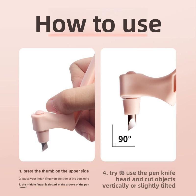 360° Rotating Carving Knife Simple Handbook Paper Cutting Carving Knife Office Cutting Tool DIY Utility Knife