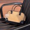 Female Leather Top Handle Bags Simple Contrast-color Women's Shoulder Bags Casual Boston Crossbody Bags Vintage Ladies Handbags
