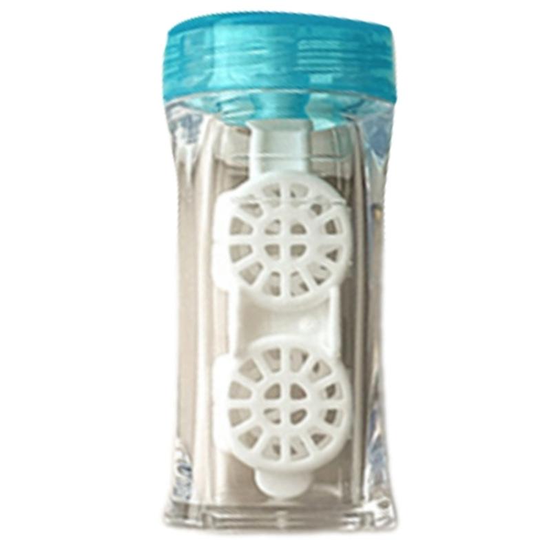 

Contacts Lens Case Container Travel Solid Color Lens Box Removable Case for Travel Outdoor Daily Use синій