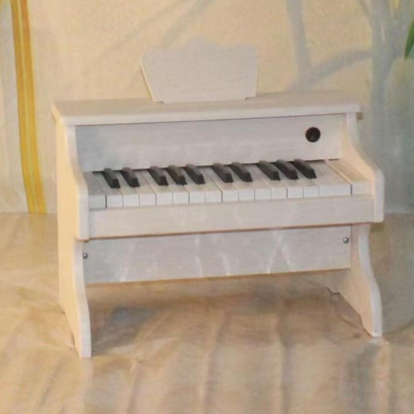 Kids' 25-Key Wooden Toy Piano - Portable Musical Instrument for Ages 1-10