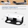 Under Table Laptop Storage Mount Metal Thickness 1.37" for MacBook No Trace Widened Design Protection Tray For Various Tables