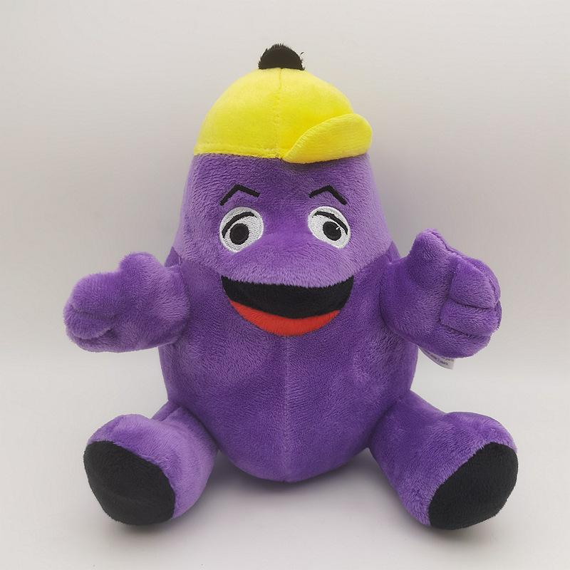 McDonald s Grimace Plush Toy Purple Grimace with Yellow Hat Soft Stuffed Doll McDonaldland Character Plushie for Fan Kid Birthday Gift Home Decoration 20cm