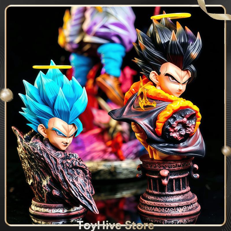 JT Dragon Ball Gogeta Statue Three Head Sculpts Anime Figure Model Desktop Decoration Collectible Gift For Collectors