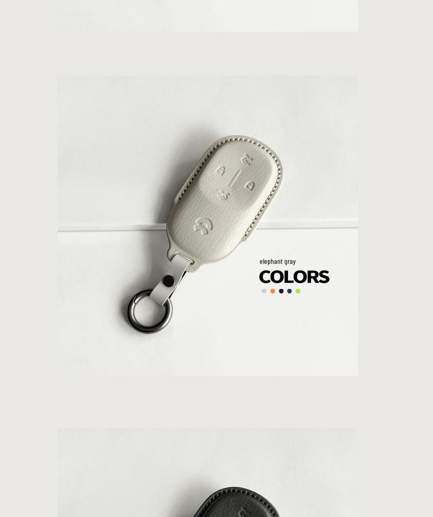 Premium Ceramic Key Shell for 2026 NIO ES8 ET9 - Genuine Leather Cover & Buckle for Men & Women